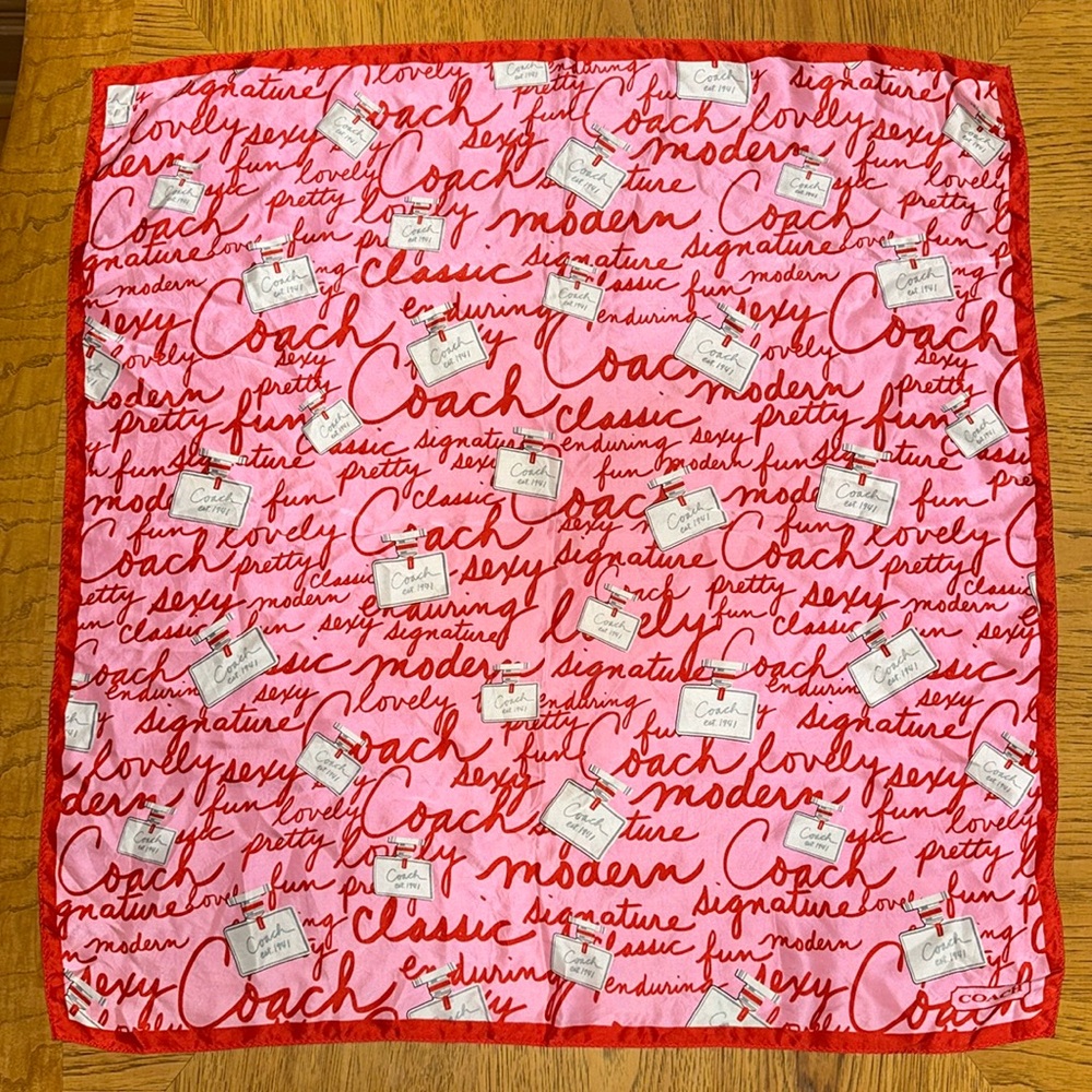 *HTF* COACH Perfume Bottle Monogram Scarf